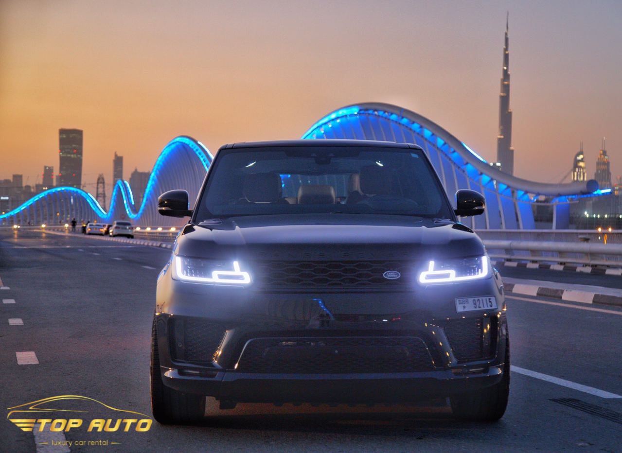 Range Rover Sport V6 BLACK 2019 аренда дубай