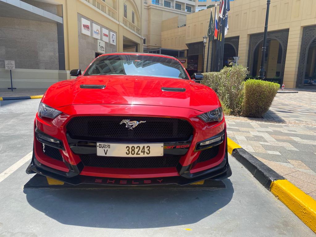Ford Mustang Convertible V6 RED 2021 location dubaï