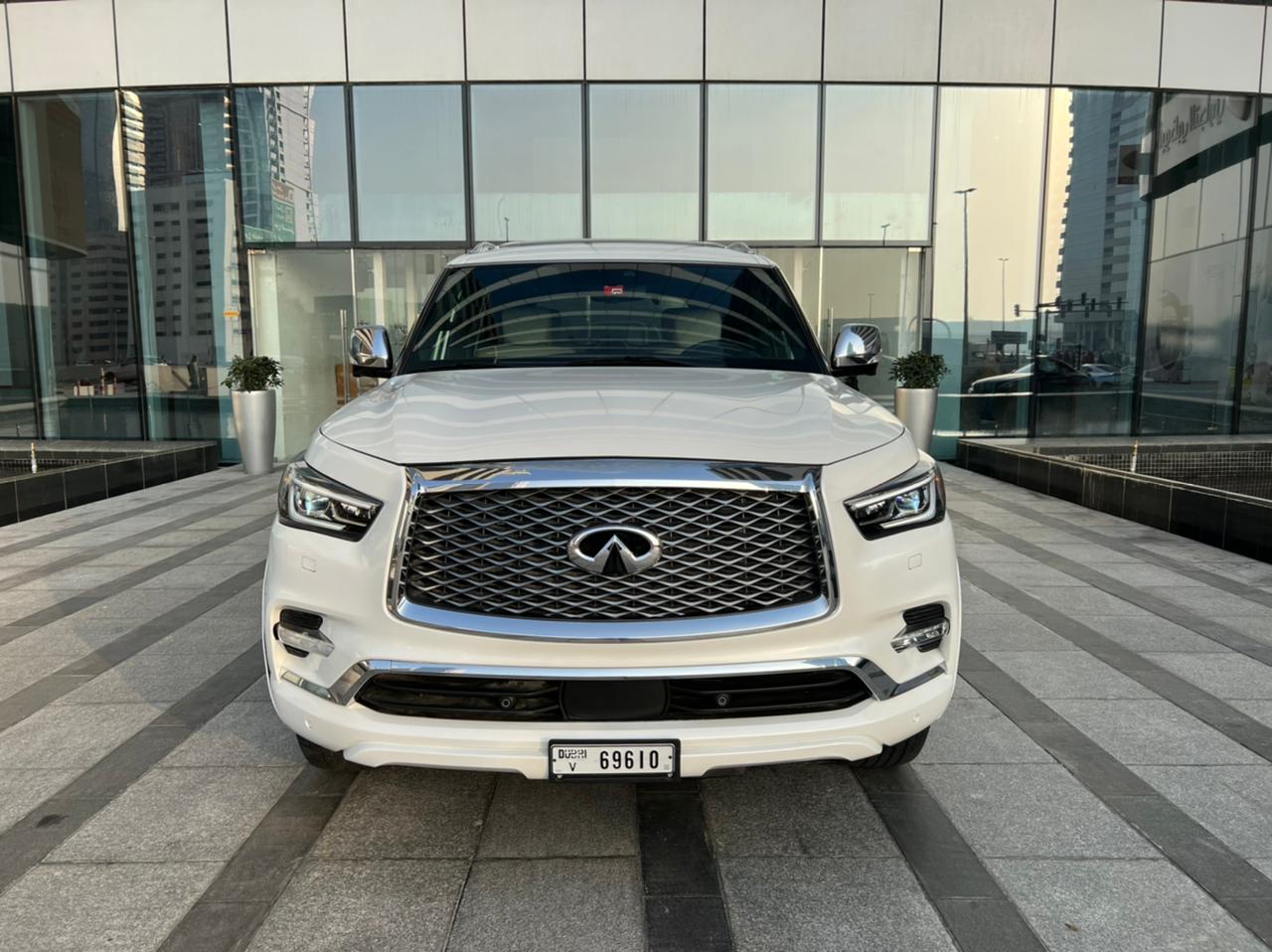 INFINITI QX80 WHITE 2021 аренда дубай