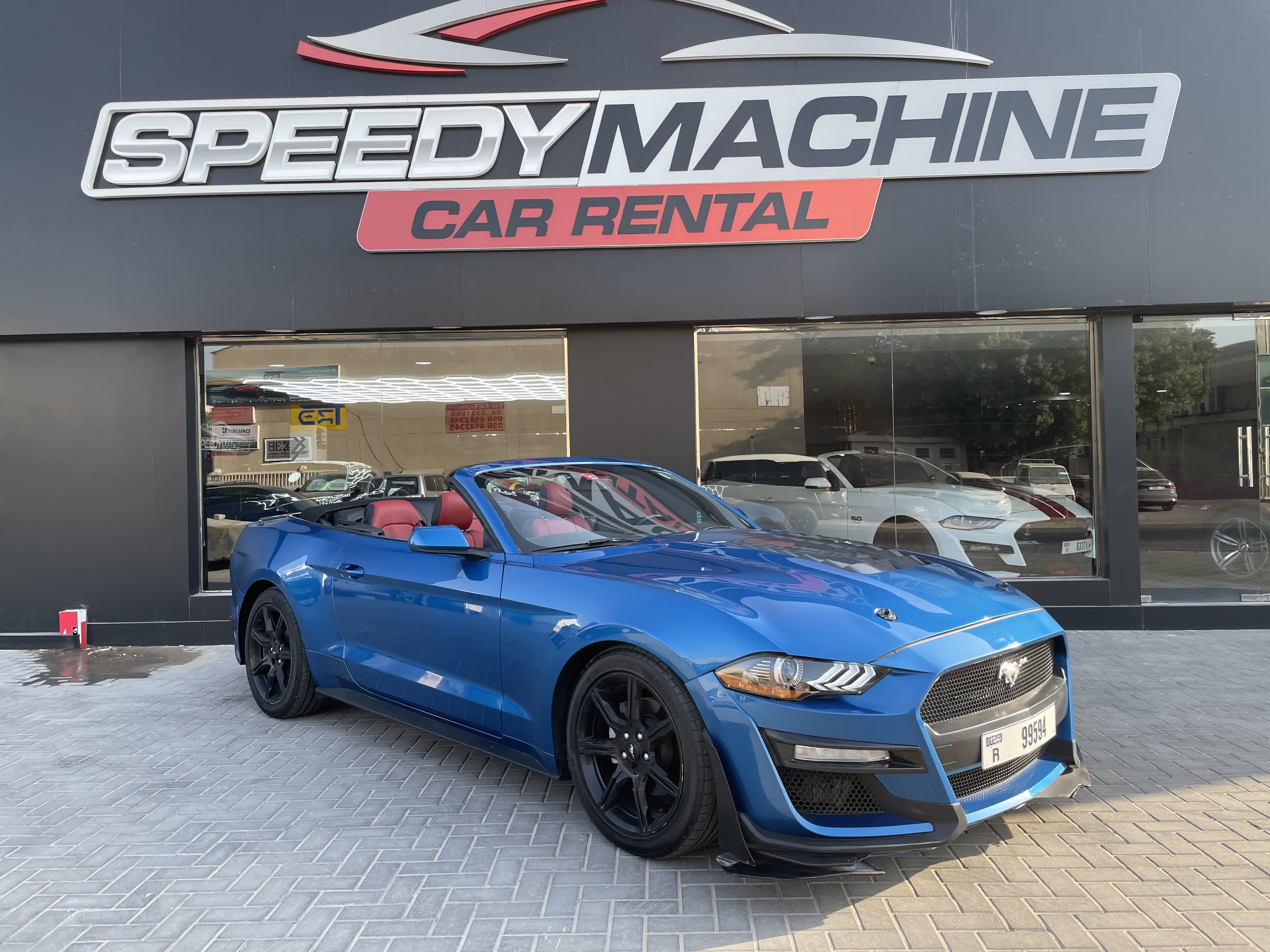 Mustang Convertible  BLUE 2020 rental dubai