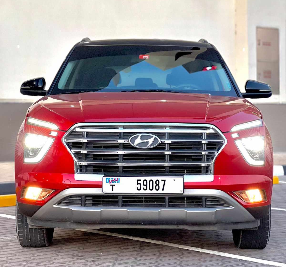 Hyundai Creta RED 2022 rental dubai