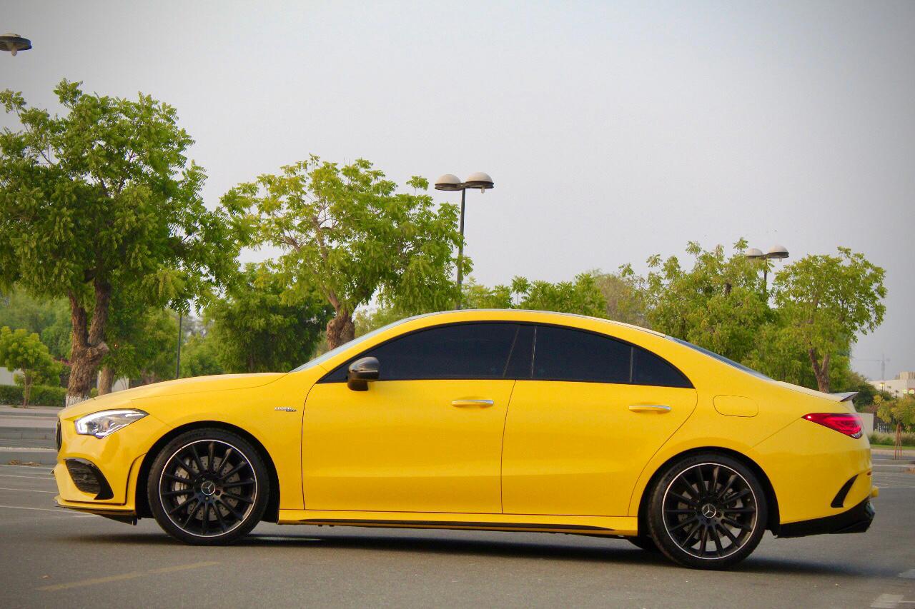 louer Mercedes CLA35 YELLOW 2021 à Dubaï