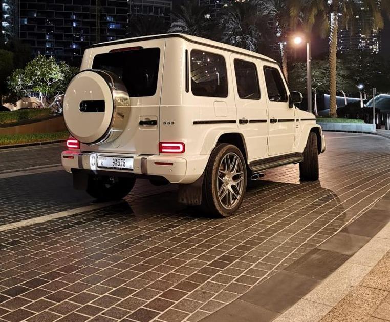 louer Mercedes G63 WHITE 2021 à Dubaï