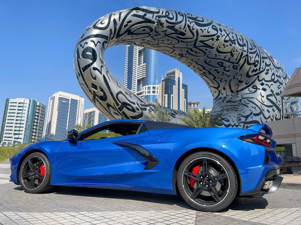 louer Chevrolet  Corvette BLUE 2021 à Dubaï