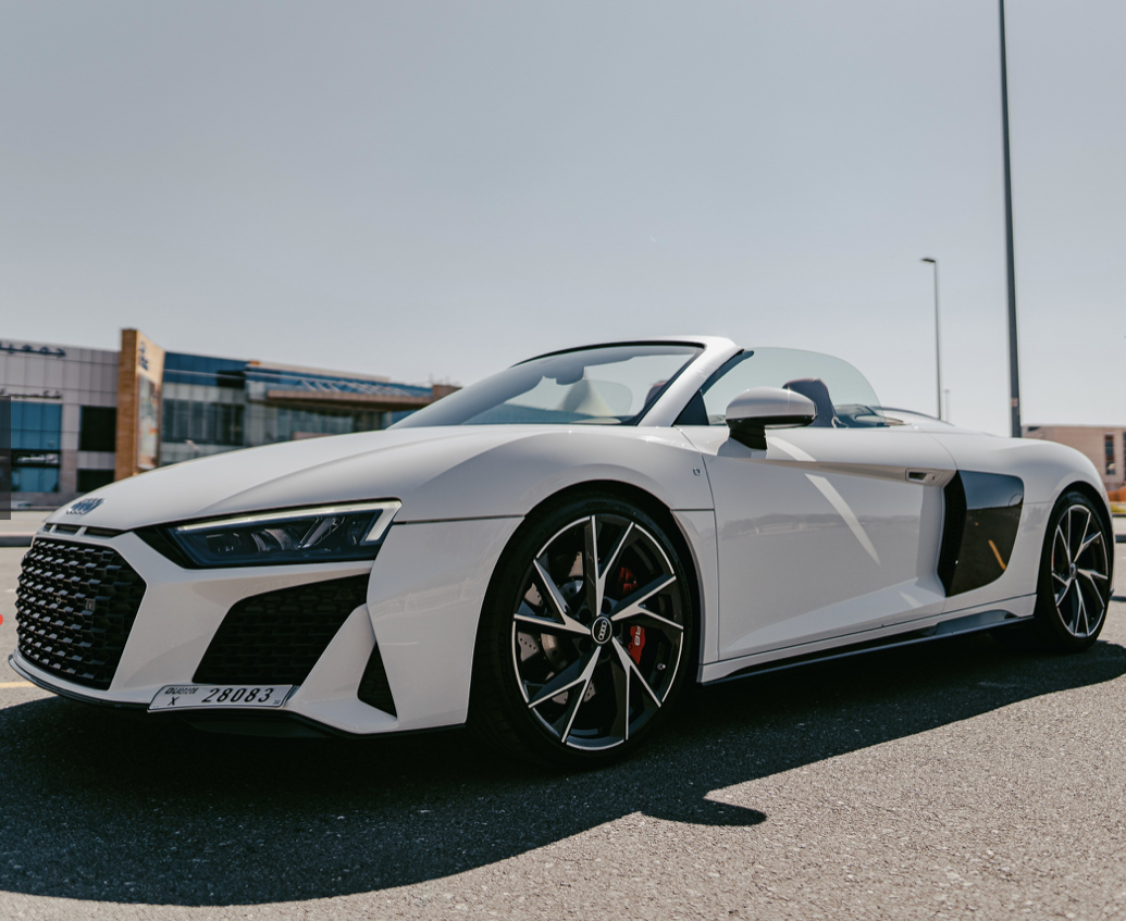 louer Audi R8 Spyder WHITE 2022 à Dubaï
