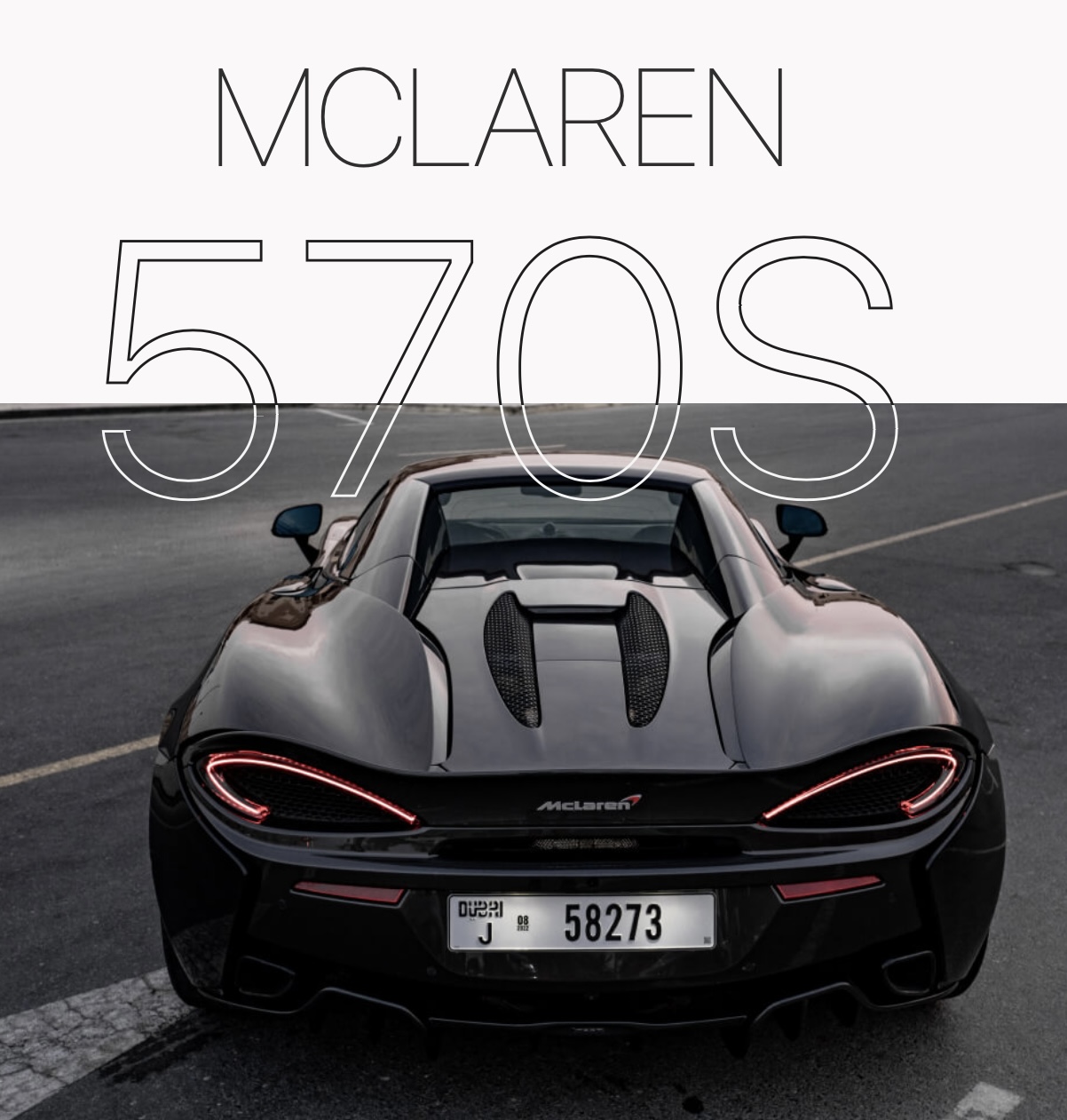 louer McLaren 570S BLACK 2020 à Dubaï