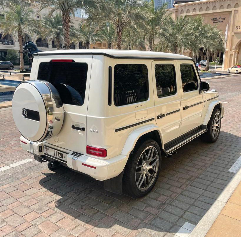 louer  Mercedes Benz AMG G63 WHITE 2021 à Dubaï