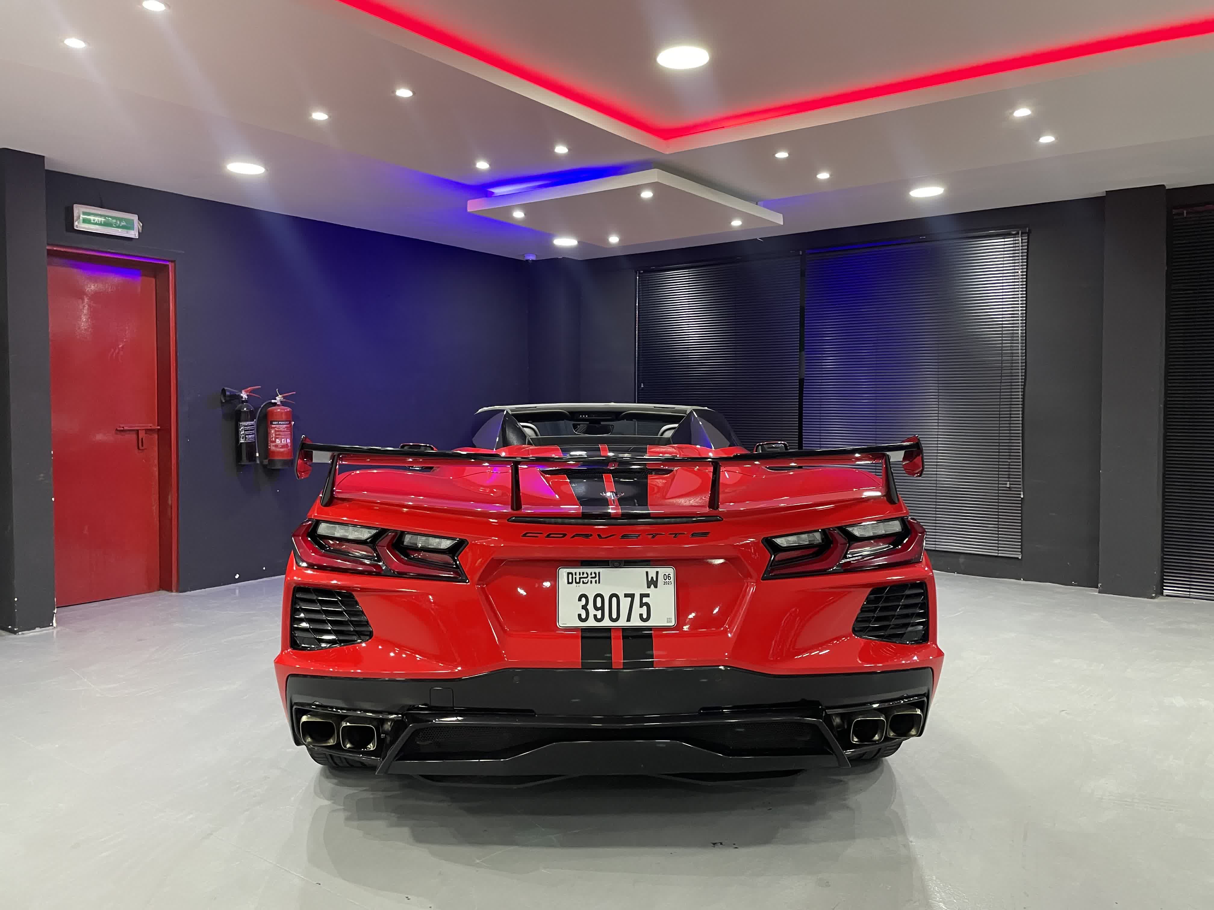 louer Corvette C8 Convertible RED 2021 à Dubaï