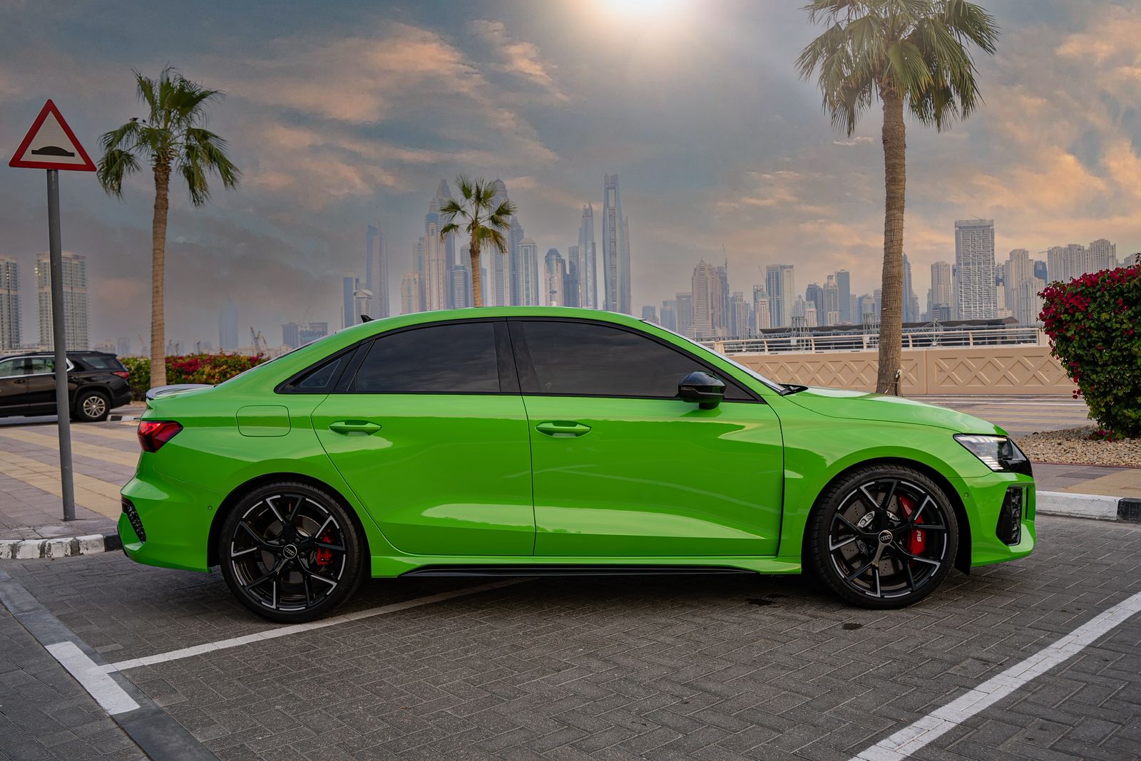 louer Audi RS3 Gcc Green   à Dubaï