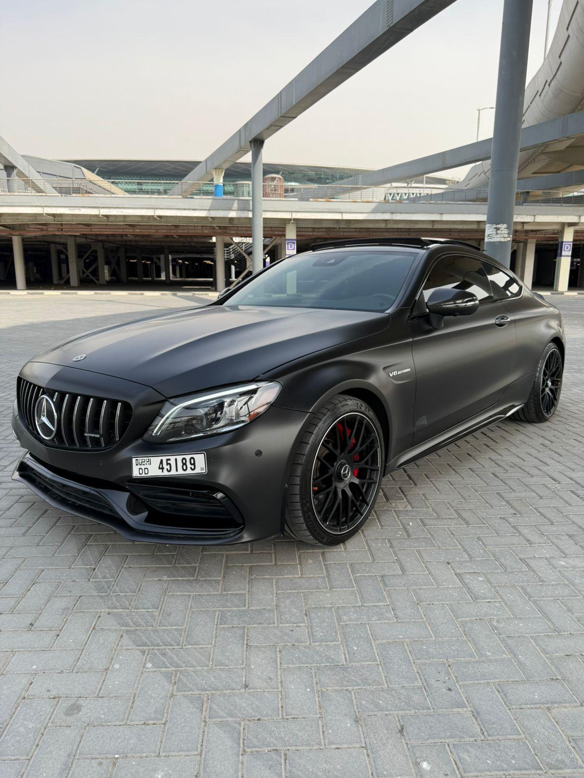 louer Mercedes Benz AMG C63 S Coupe Matte Black  2024 à Dubaï