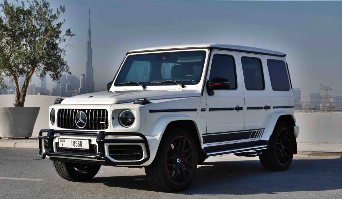 Mercedes Benz G63 WHITE 2021 location dubaï